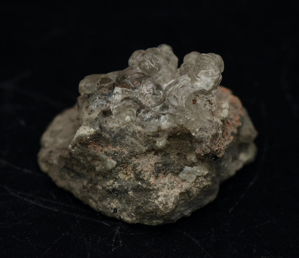 Hyalite on Matrix Mineral Specimen - Czechia