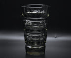 Moser - Vintage Josef Hoffman Smoked Faceted Glass Vase - AS IS