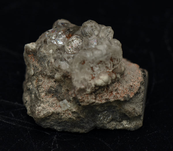 Hyalite on Matrix Mineral Specimen - Czechia