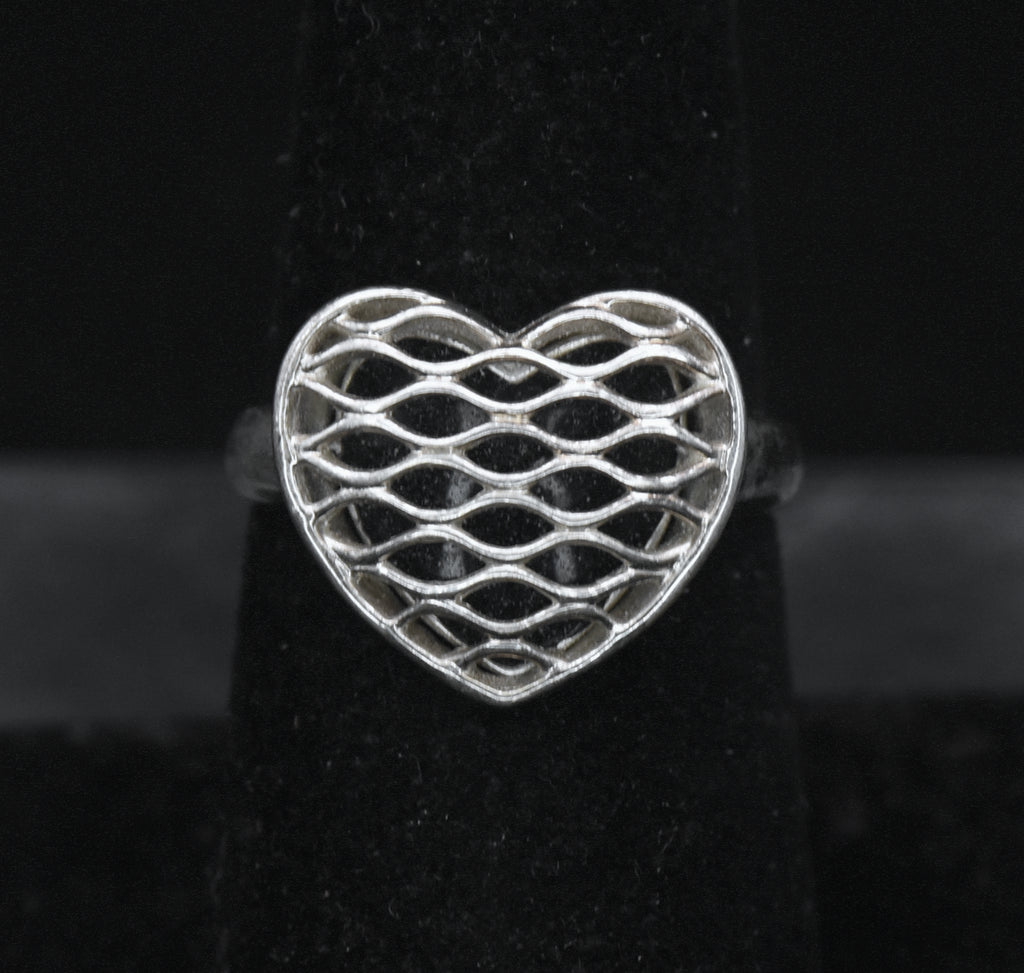 Ross-Simons - Vintage Sterling Silver Heart Ring- Size 7