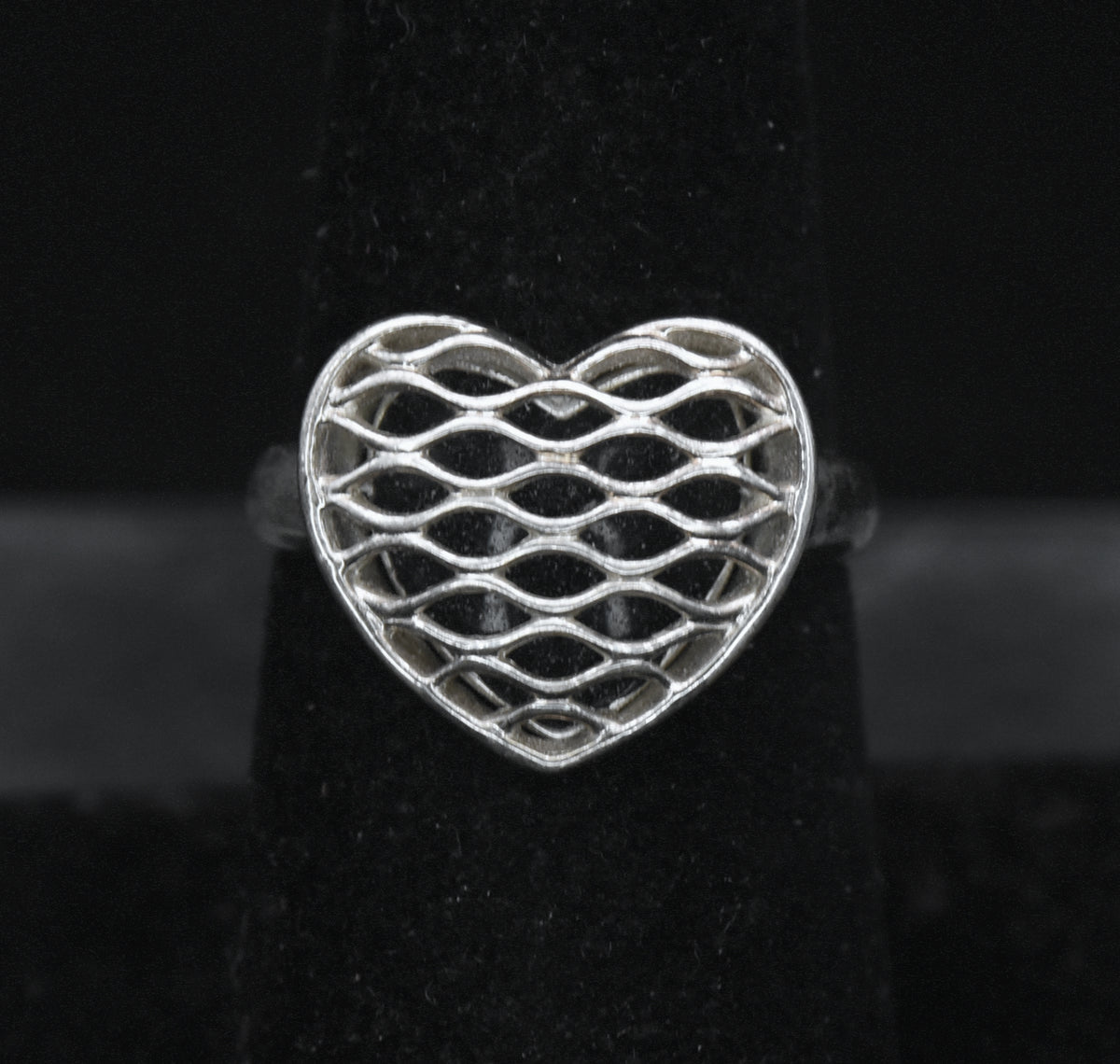 Ross-Simons - Vintage Sterling Silver Heart Ring- Size 7