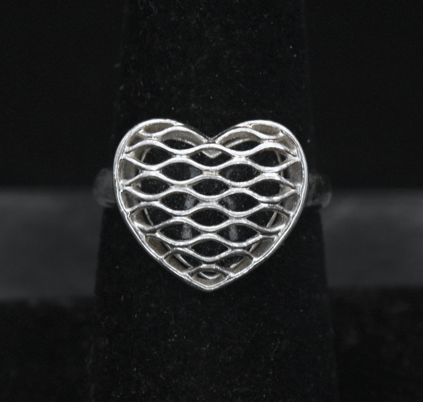 Ross-Simons - Vintage Sterling Silver Heart Ring- Size 7