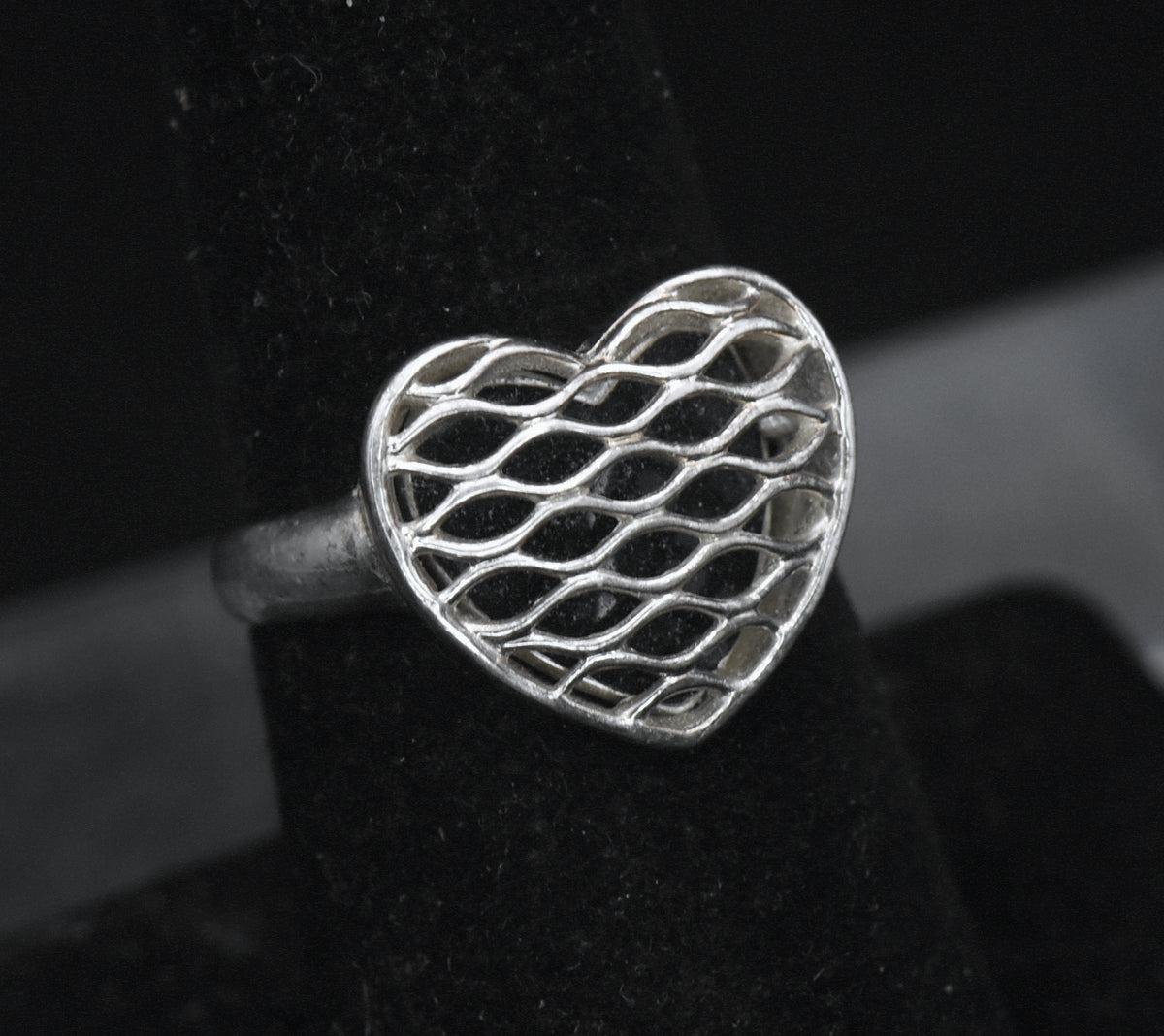 Ross-Simons - Vintage Sterling Silver Heart Ring- Size 7