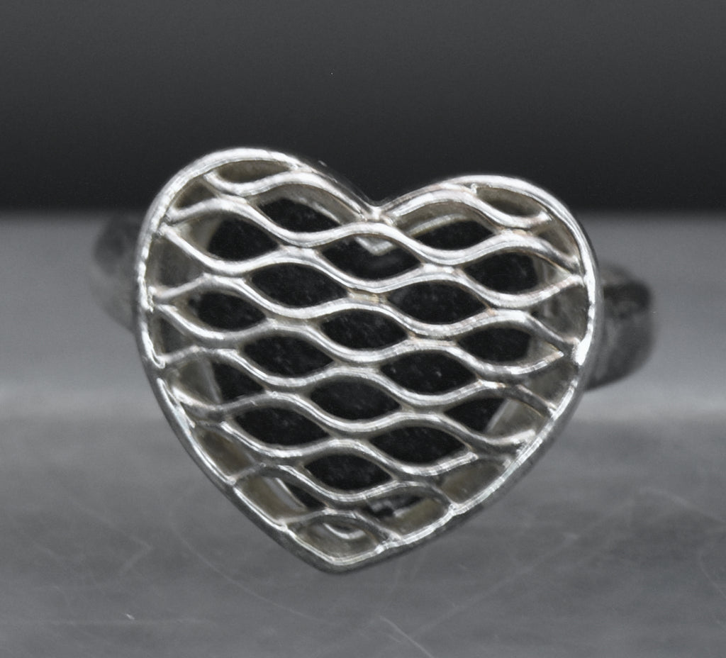 Ross-Simons - Vintage Sterling Silver Heart Ring- Size 7
