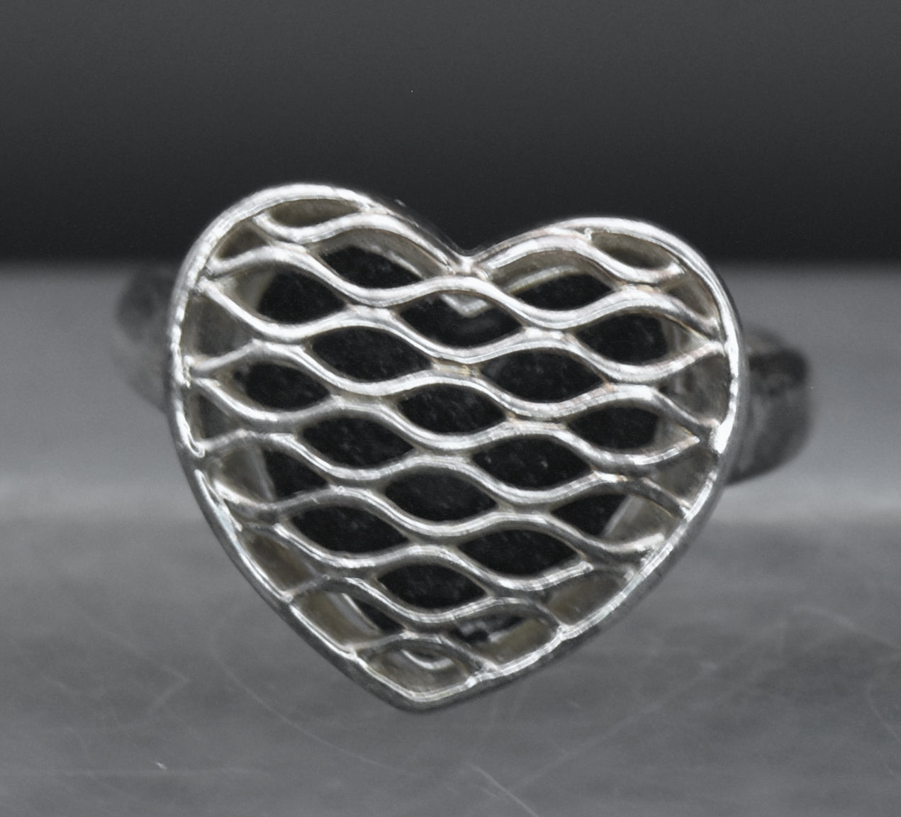 Ross-Simons - Vintage Sterling Silver Heart Ring- Size 7
