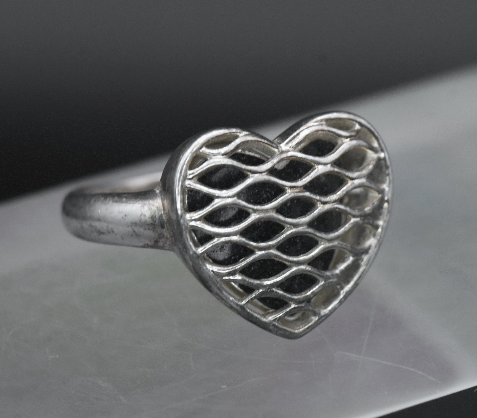 Ross-Simons - Vintage Sterling Silver Heart Ring- Size 7