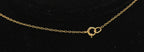 Vintage 10k Gold Heart Pendant Chain Necklace - 13"