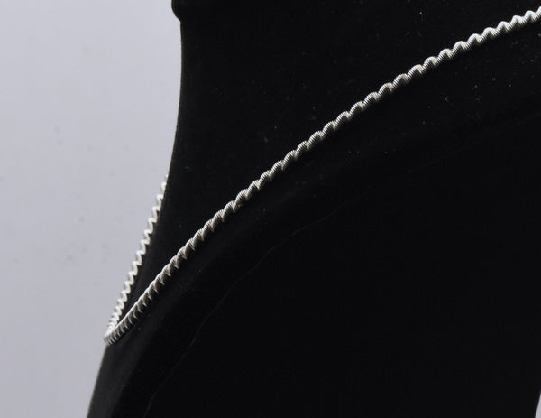 Milor - Vintage Sterling Silver Helix Chain Necklace