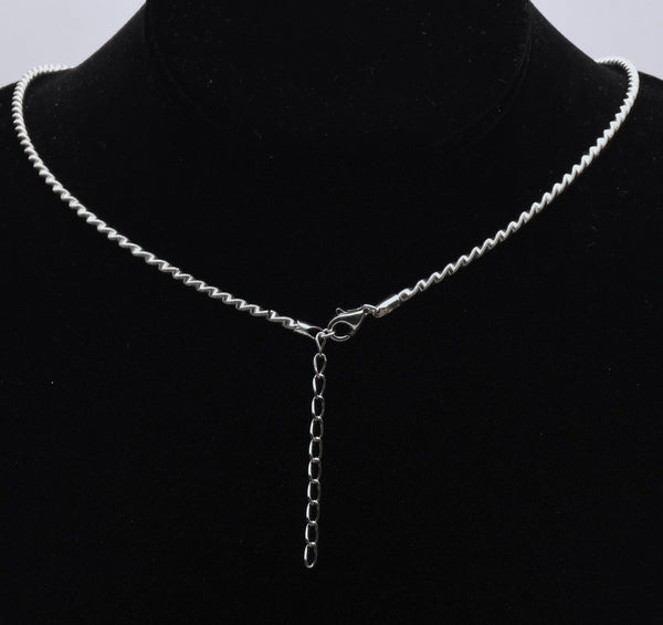 Milor - Vintage Sterling Silver Helix Chain Necklace