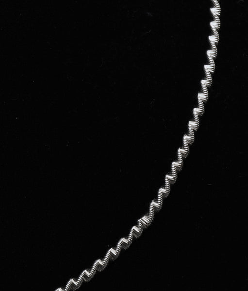 Milor - Vintage Sterling Silver Helix Chain Necklace