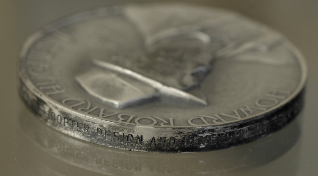 Howard Hughes Memorial Award Medal - .999 Fine Silver, Medallic Art Co., 1994 - 4.685ozt