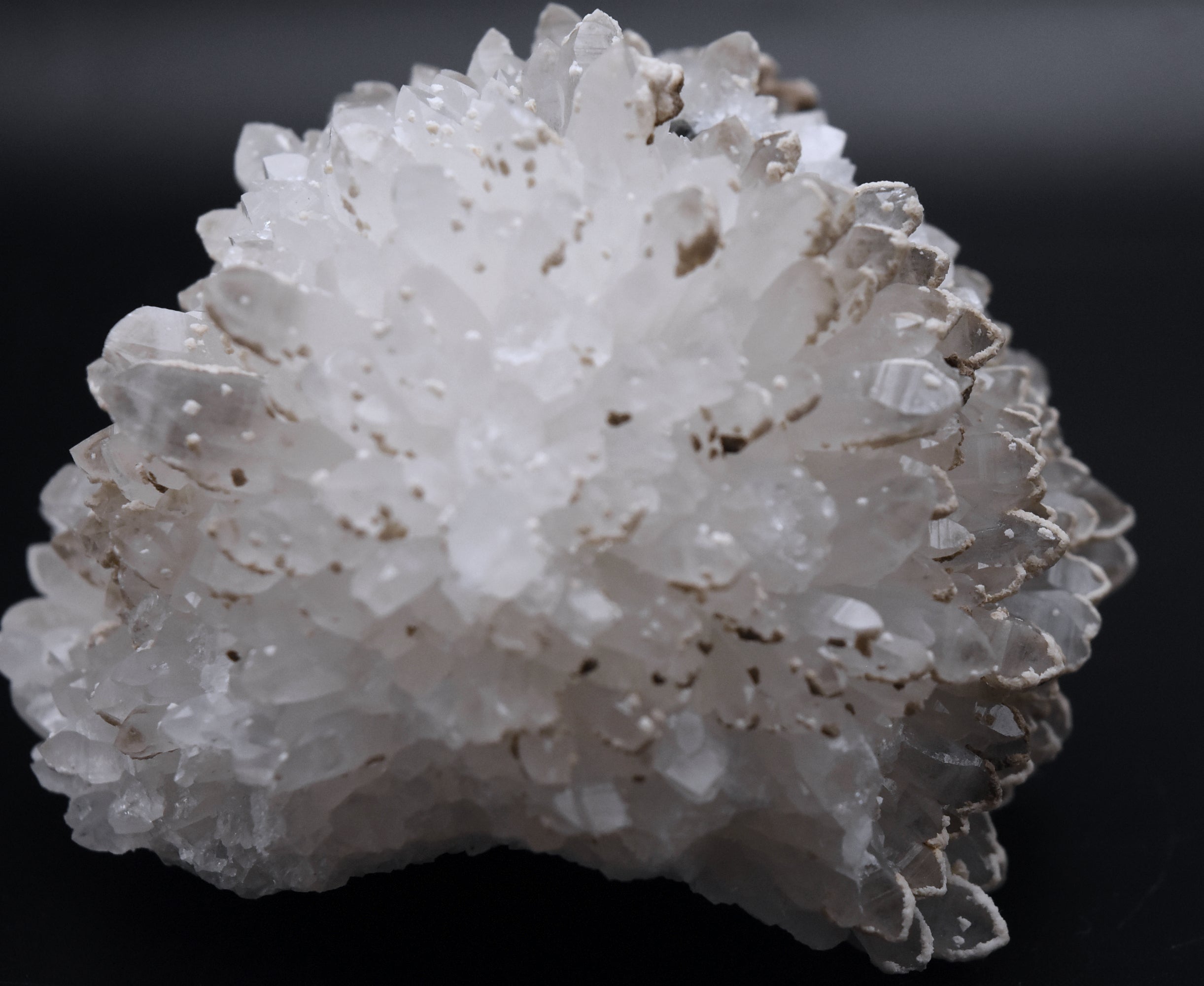 Quartz Hedgehog Crystal Cluster around Pyrite Mineral Specimen - Peru