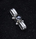 Vintage Handmade Sterling Silver Hematite Pendant