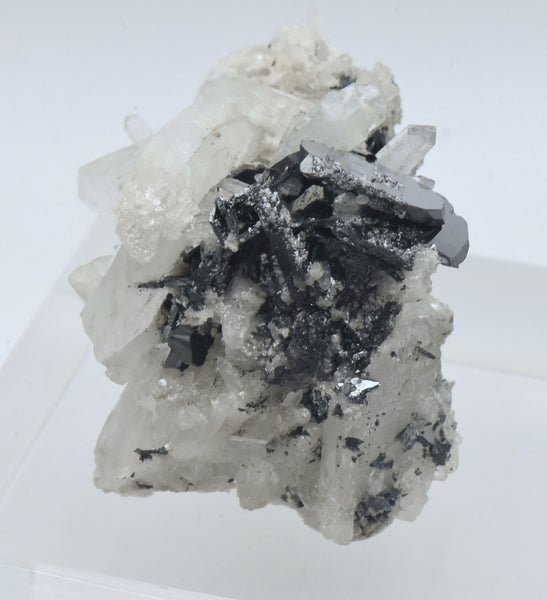 Hematite with Quartz Crystal Cluster Mineral Specimen - Arizona, USA