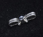 Vintage Handmade Sterling Silver Hematite Pendant