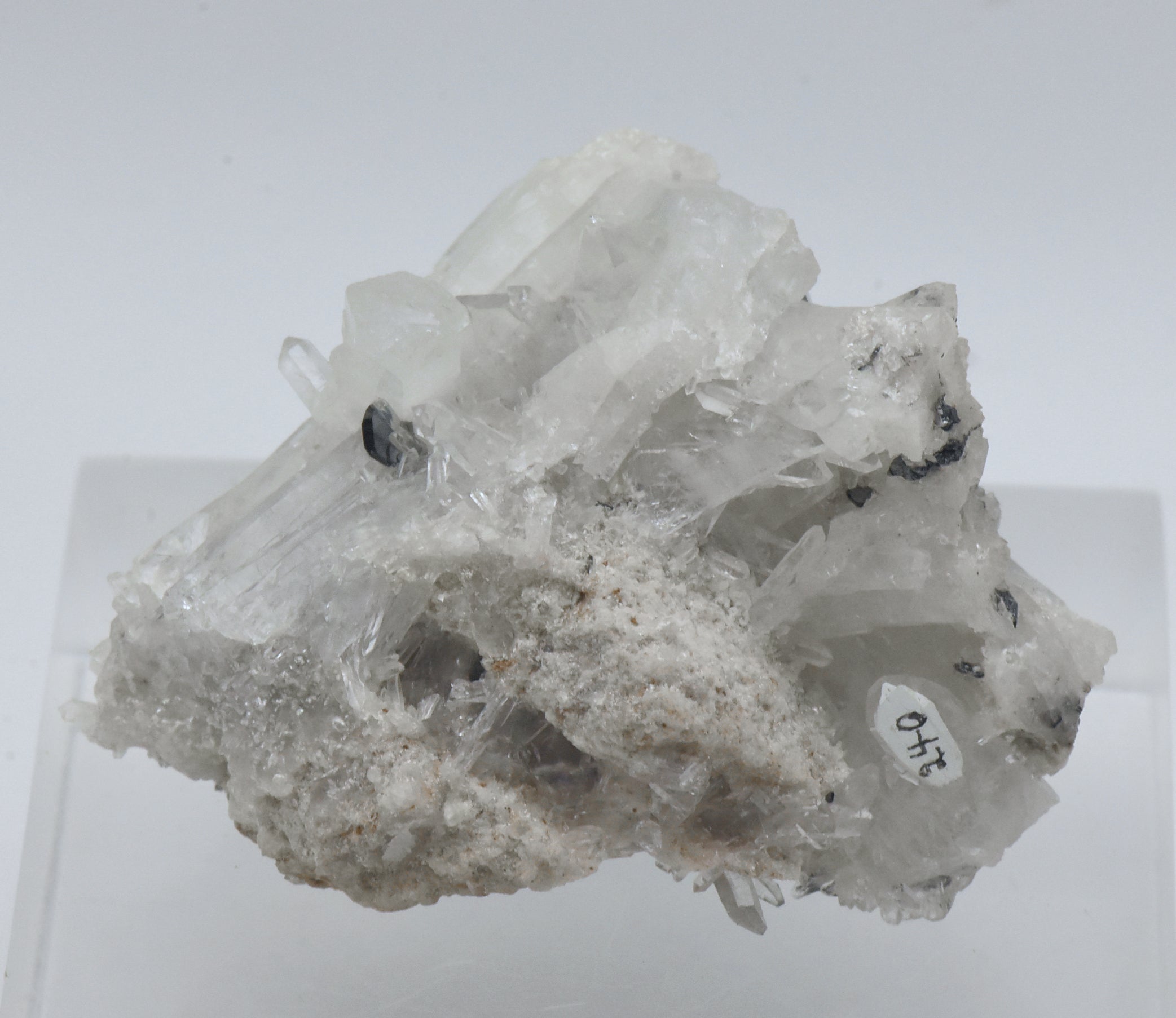 Hematite with Quartz Crystal Cluster Mineral Specimen - Arizona, USA