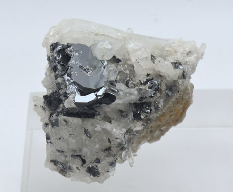 Hematite with Quartz Crystal Cluster Mineral Specimen - Arizona, USA