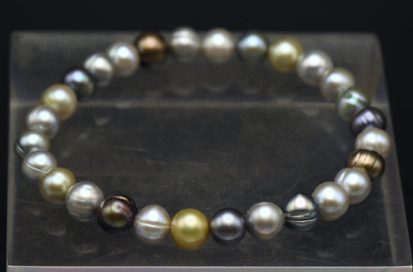 Honora - Multi-Color Cultured Pearl Stretch Bracelet