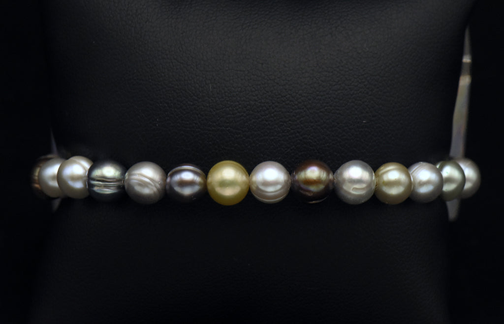 Honora - Multi-Color Cultured Pearl Stretch Bracelet