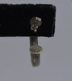 UNMATCHED Vintage Sterling Silver 3/4 Hoop Earring