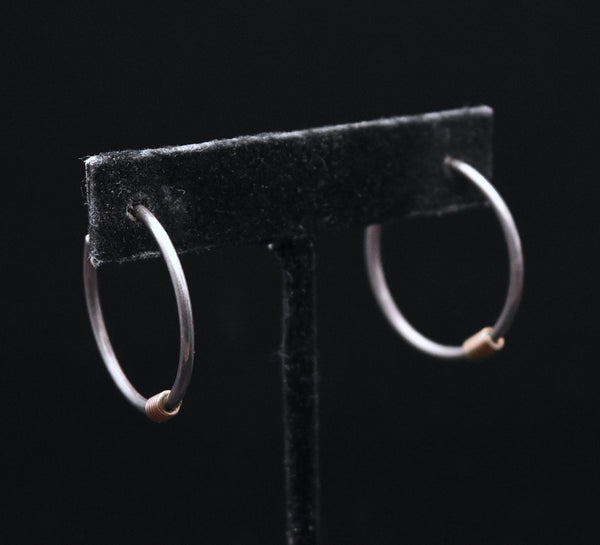 Vintage Handmade Hoop Earrings
