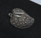 Vintage Silver Tone Metal Heart Pendant