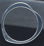 Pandora - Vintage Sterling Silver "Arc of Love" Multi-Color CZ Band - Size 6