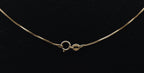 Vintage Synthetic Rubies and Diamond Gold Tone Sterling Silver Heart Pendant Chain Necklace - 18"