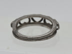 Vintage Handmade Sterling Silver Hearts Ring - Size 6.5