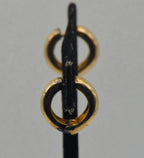 Ross-Simons - Vintage Gold Tone Sterling Silver Huggie Earrings