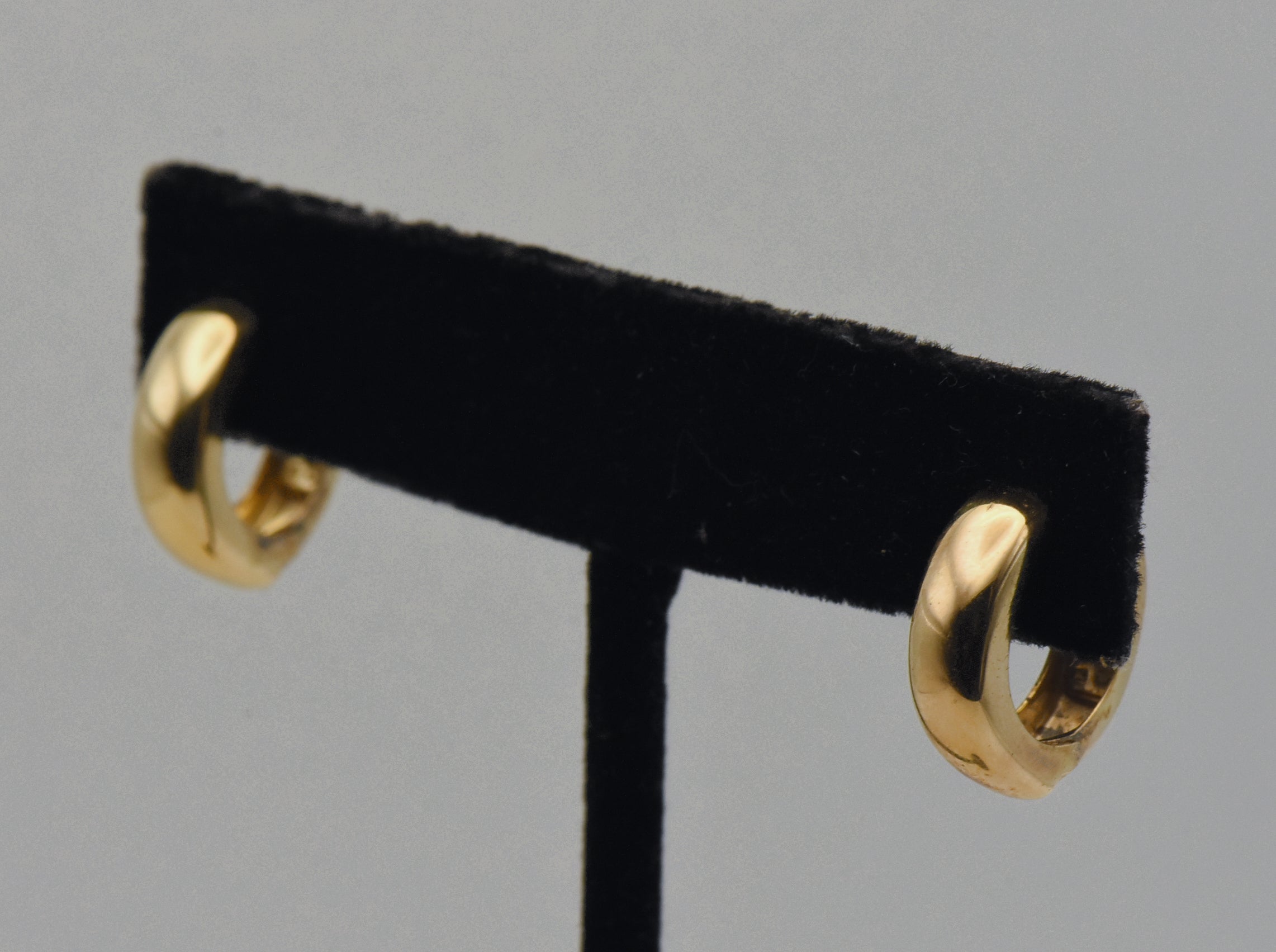 Ross-Simons - Vintage Gold Tone Sterling Silver Huggie Earrings