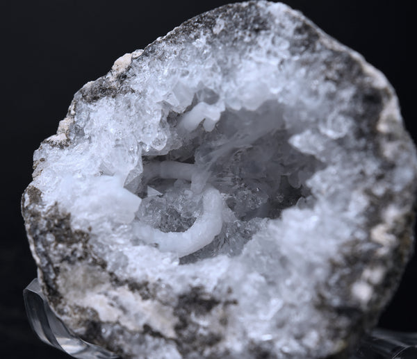 Hyalite, Quartz, Calcite Whole Geode - Mexico