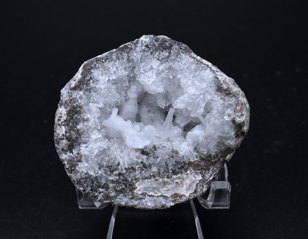 Hyalite, Quartz, Calcite Whole Geode - Mexico