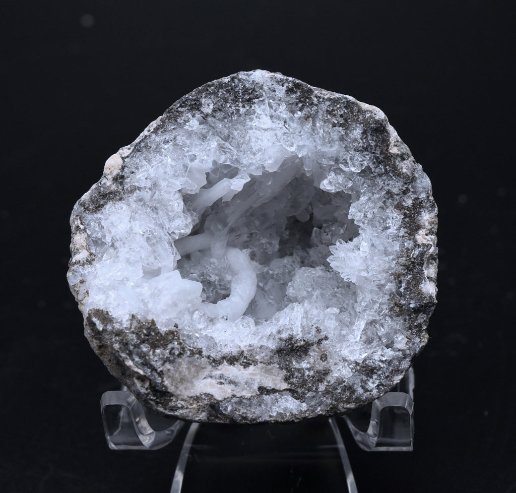 Hyalite, Quartz, Calcite Whole Geode - Mexico