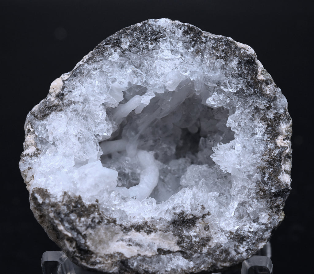 Hyalite, Quartz, Calcite Whole Geode - Mexico