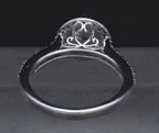 Sterling Silver Cubic Zirconia Halo Ring - Size 7