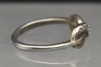 Vintage Sterling Silver Diamonds Ring - Size 7