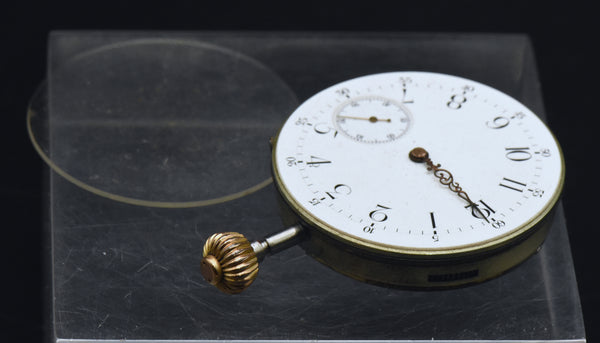 J.J. Badollet & Co. - Antique Swiss Pocket Watch Movement - Functioning
