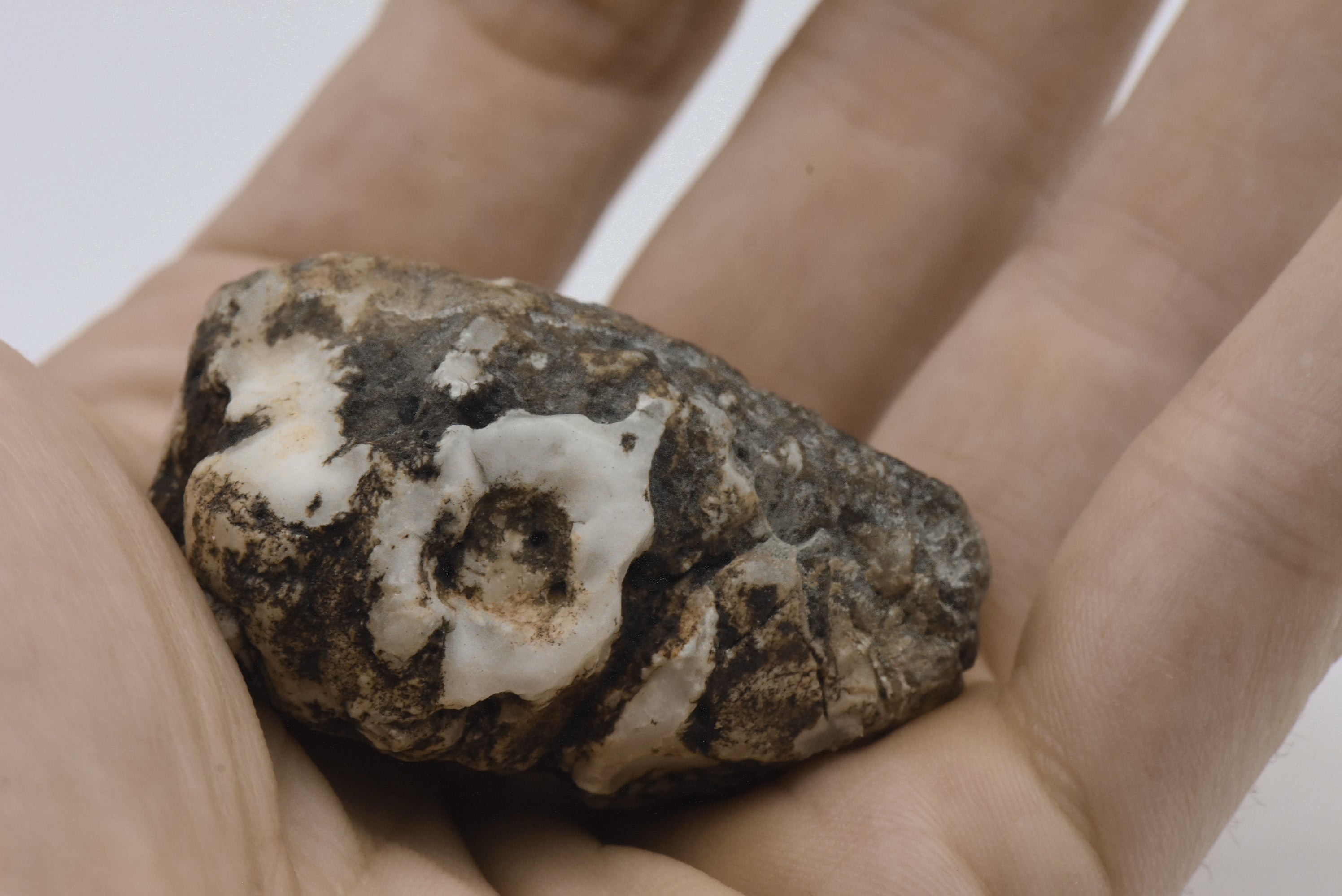 Raw White Chalcedony Chunk