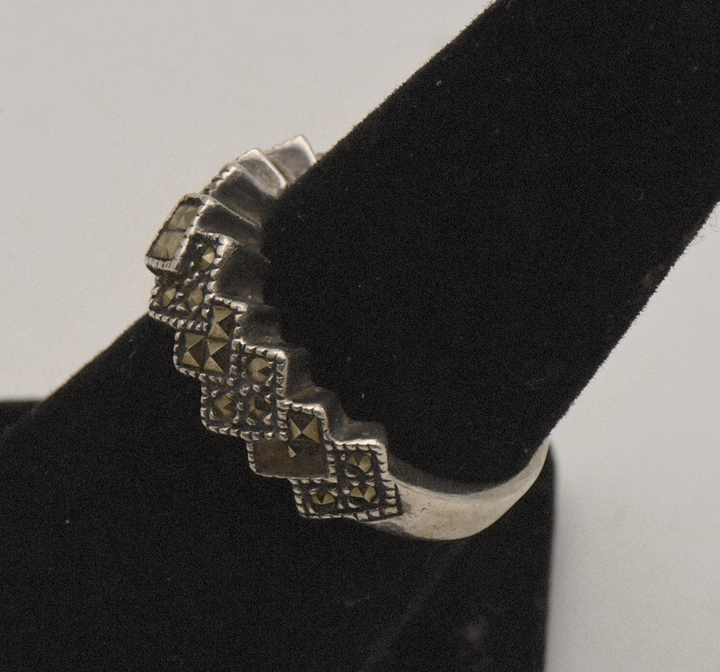 Judith Jack - Sterling Silver and Marcasite Ring- Size 6