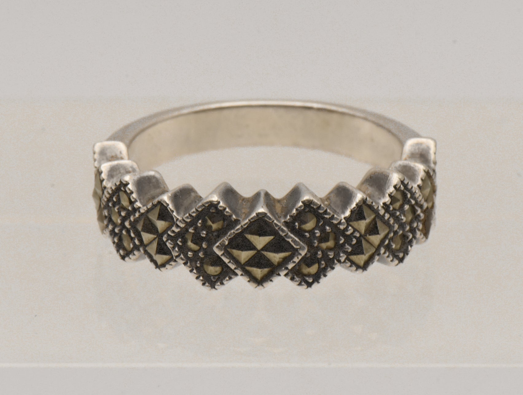 Judith Jack - Sterling Silver and Marcasite Ring- Size 6