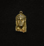 Vintage Gold Plated Jesus Rhinestone Charm