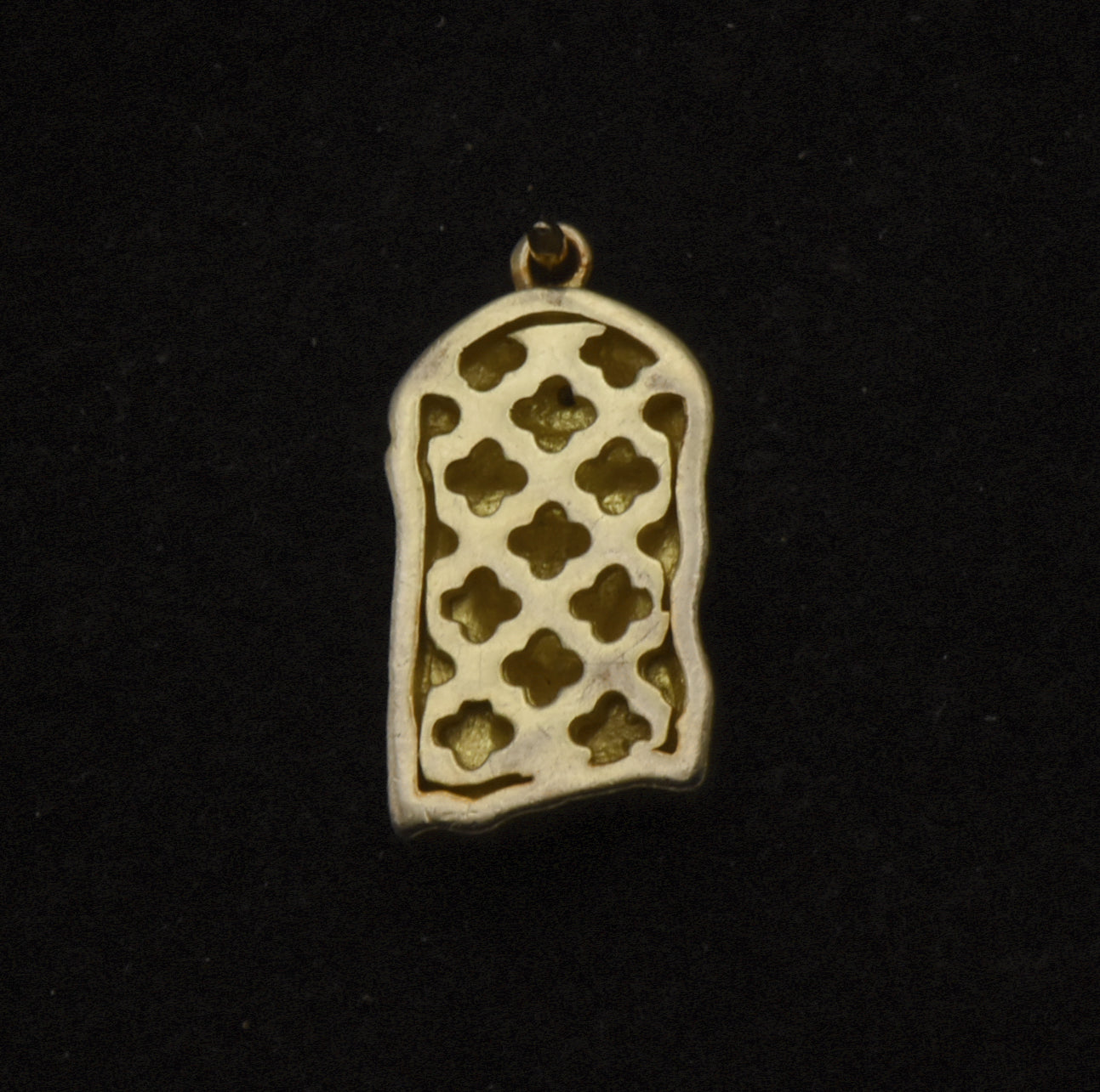 Vintage Gold Plated Jesus Rhinestone Charm