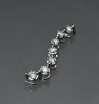 Vintage 10k White Gold and Diamonds "Journey" Pendant