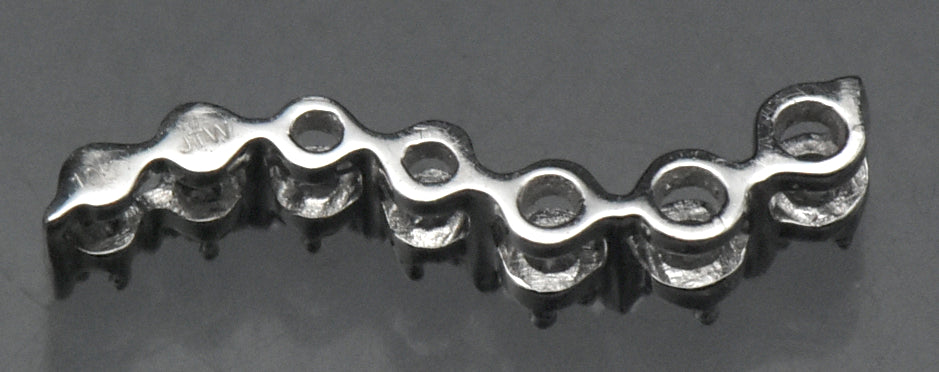 Vintage 10k White Gold and Diamonds "Journey" Pendant