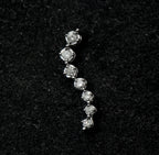 Vintage 10k White Gold and Diamonds "Journey" Pendant