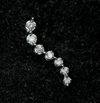 Vintage 10k White Gold and Diamonds "Journey" Pendant