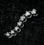 Vintage 10k White Gold and Diamonds "Journey" Pendant