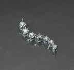 Vintage 10k White Gold and Diamonds "Journey" Pendant