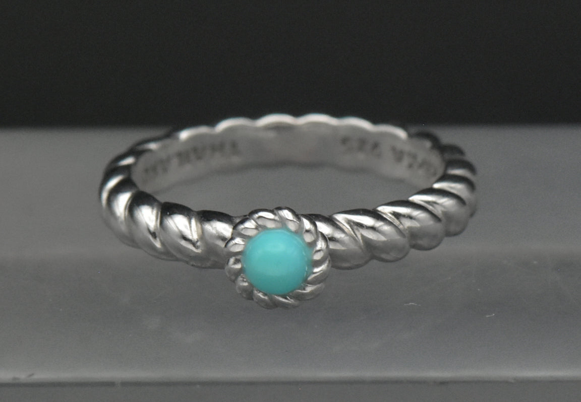Judith Ripka - Sterling Silver Turquoise Ring - Size 7